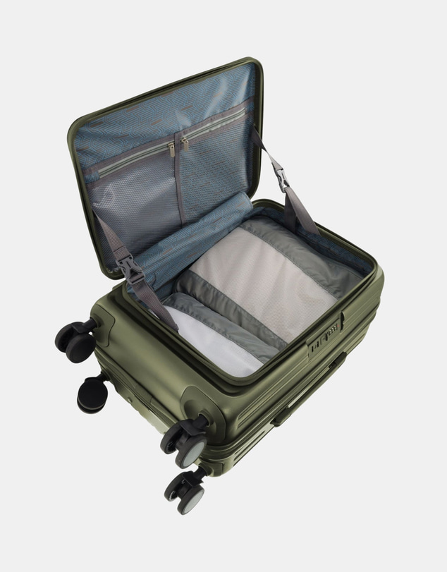 Pierre Cardin - Pierre Cardin Front-Opener 3 Piece Hard Shell Luggage Set Bundle