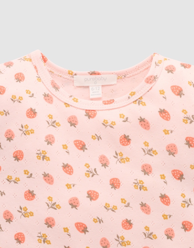 Purebaby - Pointelle Short Sleeve Tee-Kids-Babies
