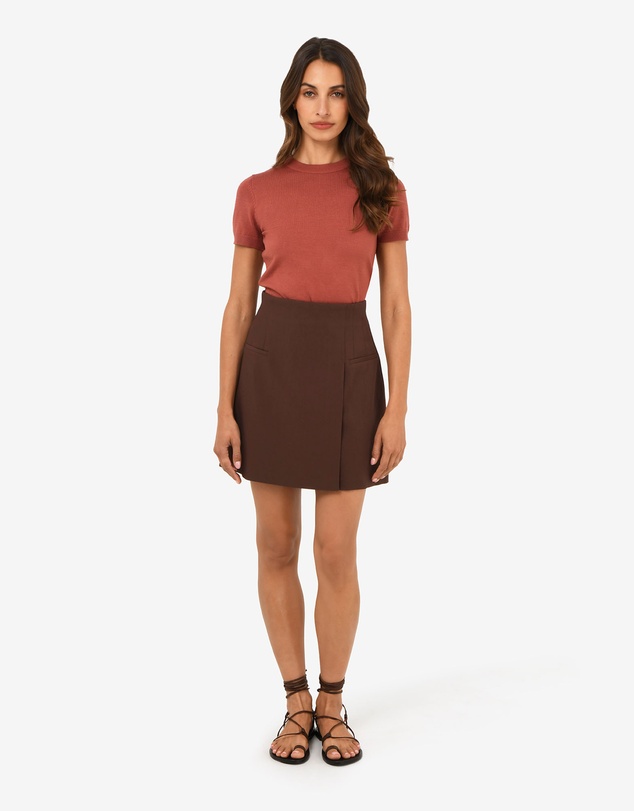Forcast - Nikki Mini Wrap Skirt