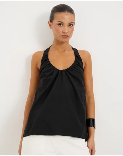 Calli - Halle Gathered Halter Top