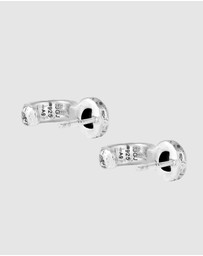 Haze & Glory - ICONIC EXCLUSIVE - Earrings Male Black Tigers Eye 925 Sterling Silver