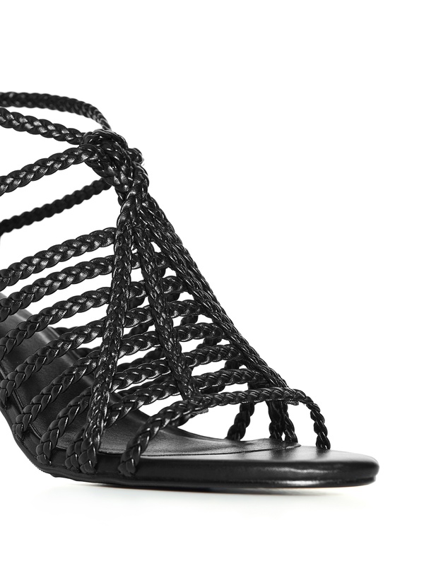 City Chic - WIDE FIT Braided Mida Heel