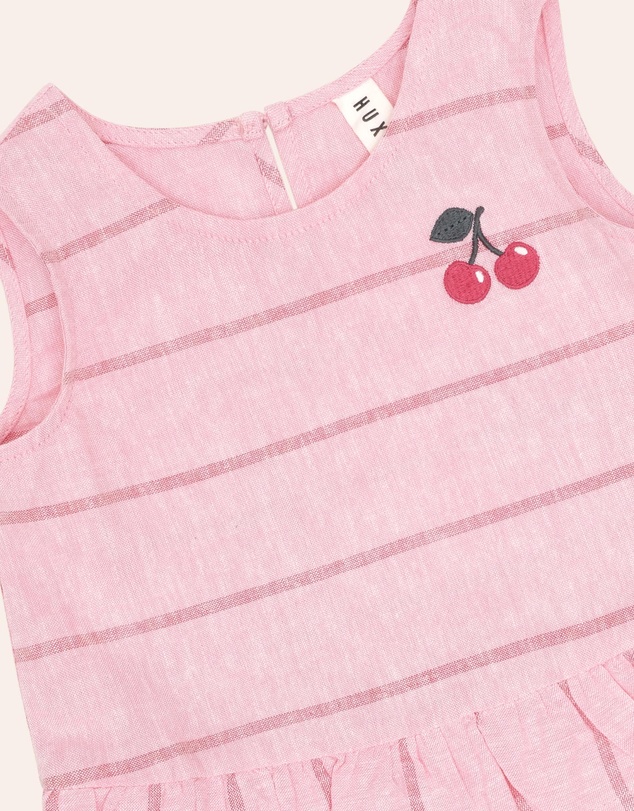 Huxbaby - Raspberry Stripe Peplum Top - ICONIC EXCLUSIVE - Babies-Kids