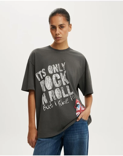 Cotton On - The Lcn Music Boxy Graphic Tee