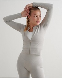 Aim'n - Ribbed Seamless Zip Jacket