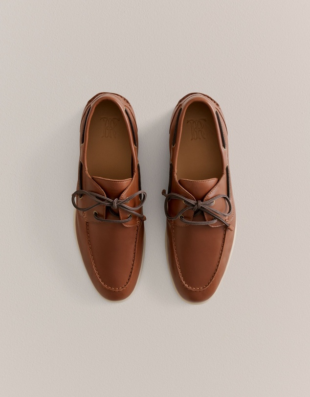 Trenery - Marven Boat Shoe in Teak