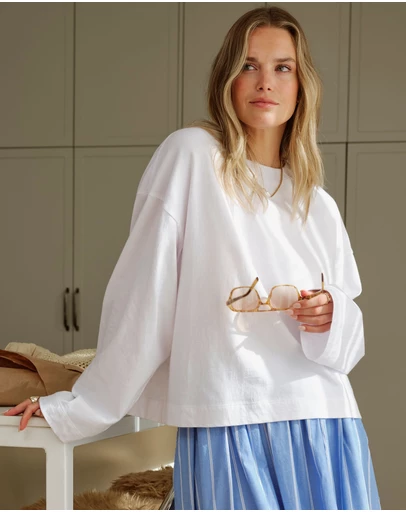 Ceres Life - Beau Long Sleeve Slouchy Tee