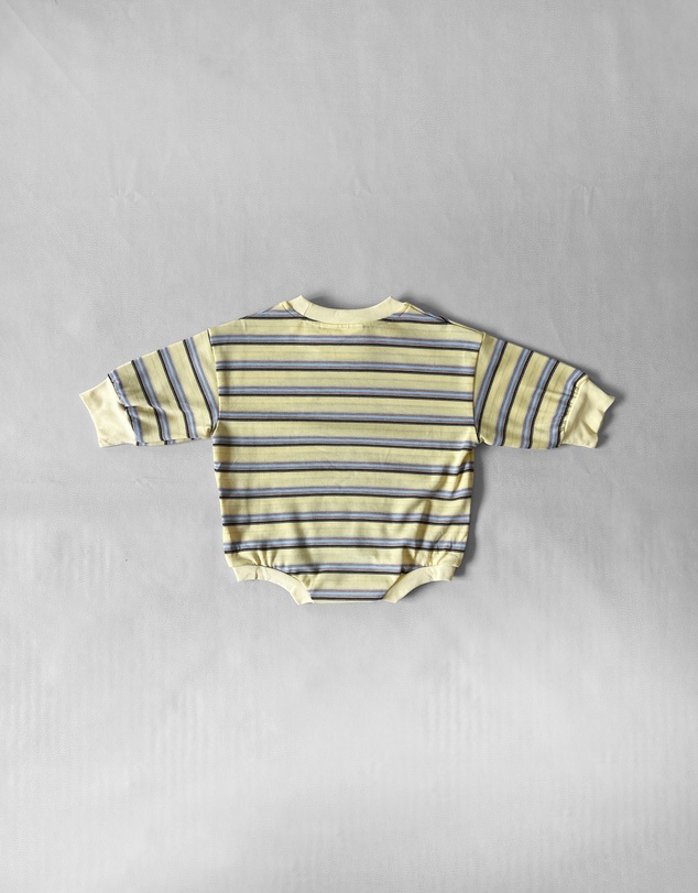 Tiny Trove - Mattie Stripe Cotton Bodysuit - Babies