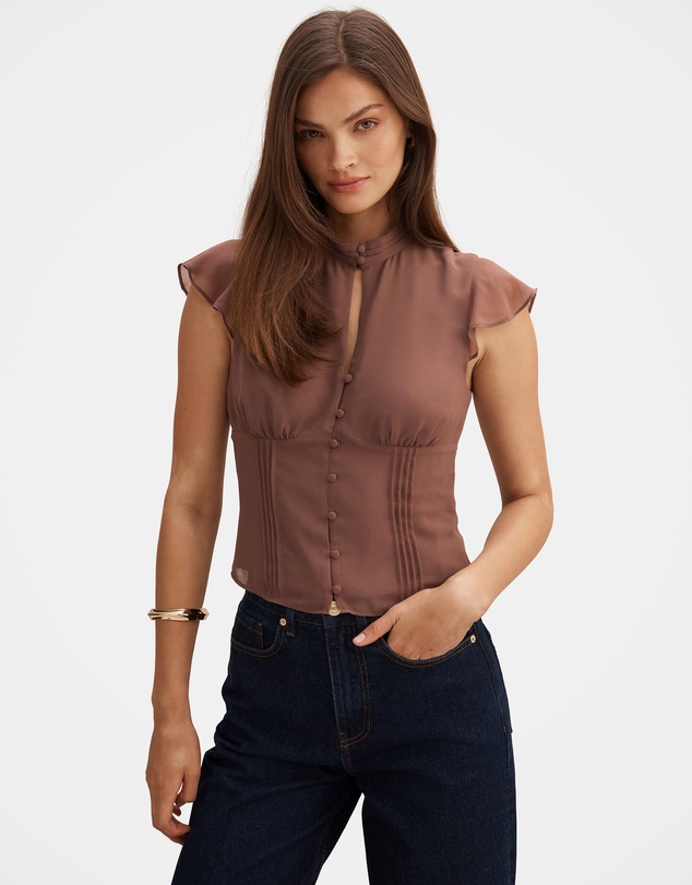 Forever New - Eden Keyhole Blouse