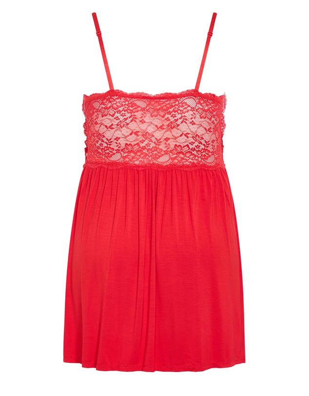 City Chic - Gizelle Lace Trim Sleep Chemise