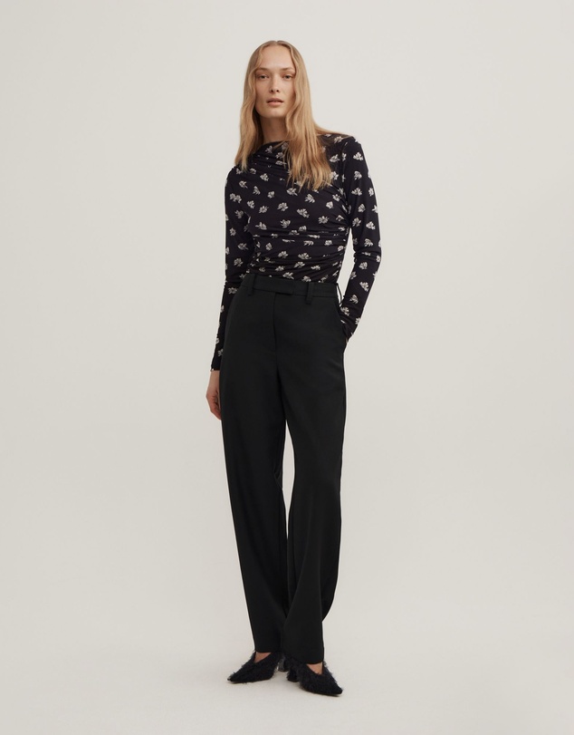 Witchery - Mesh Drape Long Sleeve Top