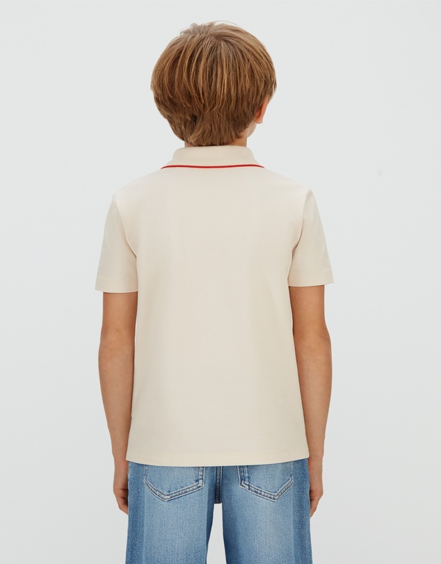 Calvin Klein Jeans - Boys Stretch Pique Tipping Polo Shirt