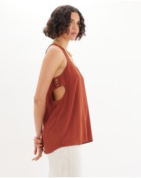 Amelius - Sabine Side Button Top
