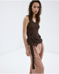 M.N.G - Knitted Top with Knot Detail