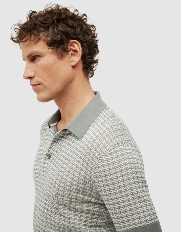 Politix - Orlando Two-tone Short Sleeve Polo Knit