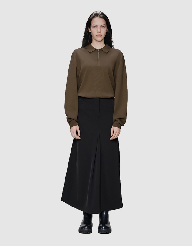 RAINS - Tech Woven Skirt W Black