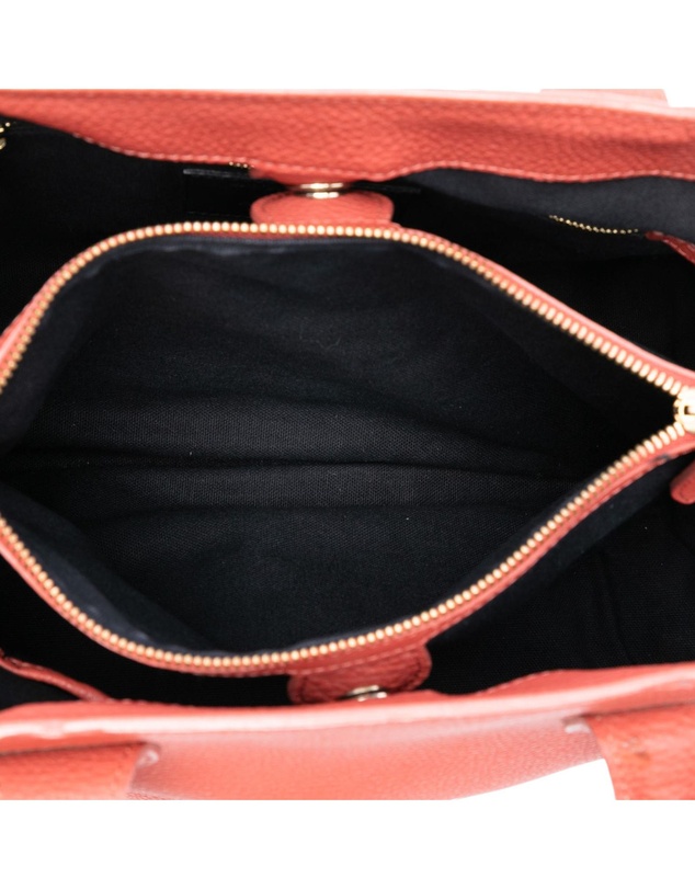Pre-Loved by Azura Reborn - Pre-Loved Medium Leather and House Check Canvas Banner Satchel