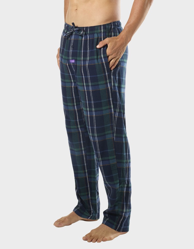 Mitch Dowd - Mens Ice Tea Flannel Sleep Pants - Mid Blue