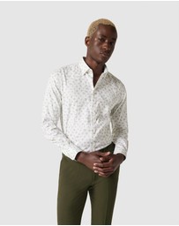 Politix - Textured Floral Long Sleeve Shirt