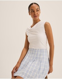 Review - Grace Check Mini Skirt