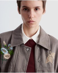 & Other Stories - Embroidered Shirt Jacket