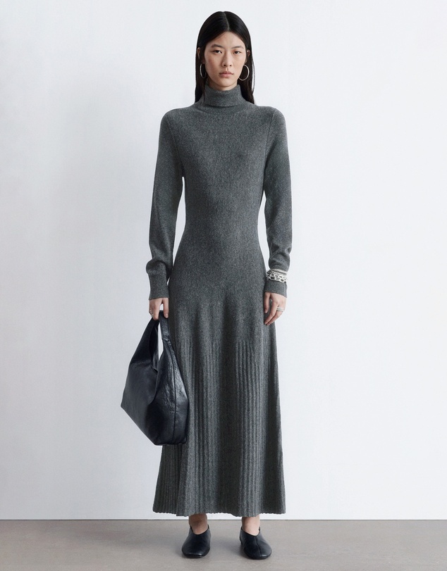 & Other Stories - Merino Wool Turtleneck Maxi Dress