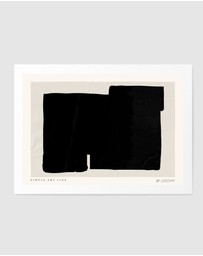 Olive et Oriel - Simple Artline No32 by Treechild Art Print