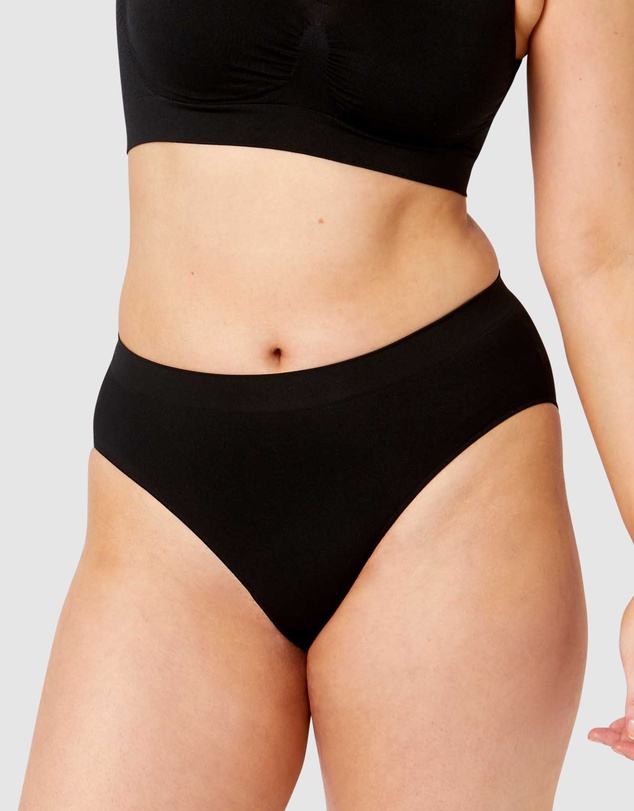 Ambra - 4 Pack Bare Essentials Recycled Nylon Hi Cut Brief