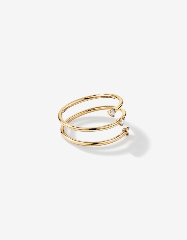 Michael Hill - Diamond Accent Wrap Around Ring in 10kt Yellow Gold