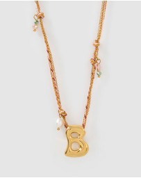 Arms Of Eve - Bubble Letter Necklace - Blush