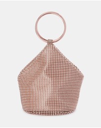 Olga Berg - Bianca Ball Mesh Handle Bag