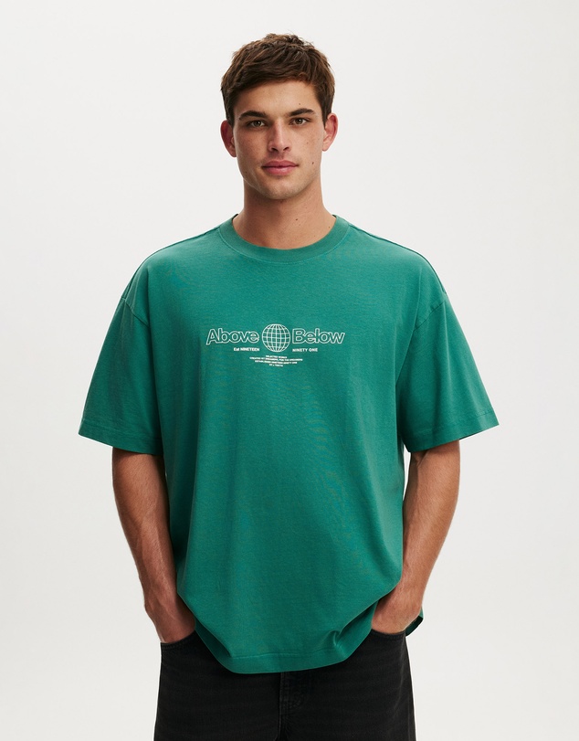 Cotton On - Box Fit Text T-Shirt