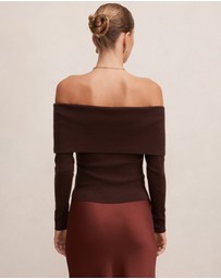 Forever New - Mariella Knitted Bardot Top