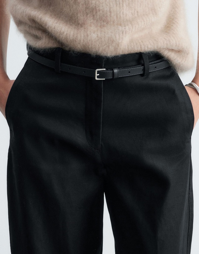 & Other Stories - Cotton Twill Barrel Leg Trousers