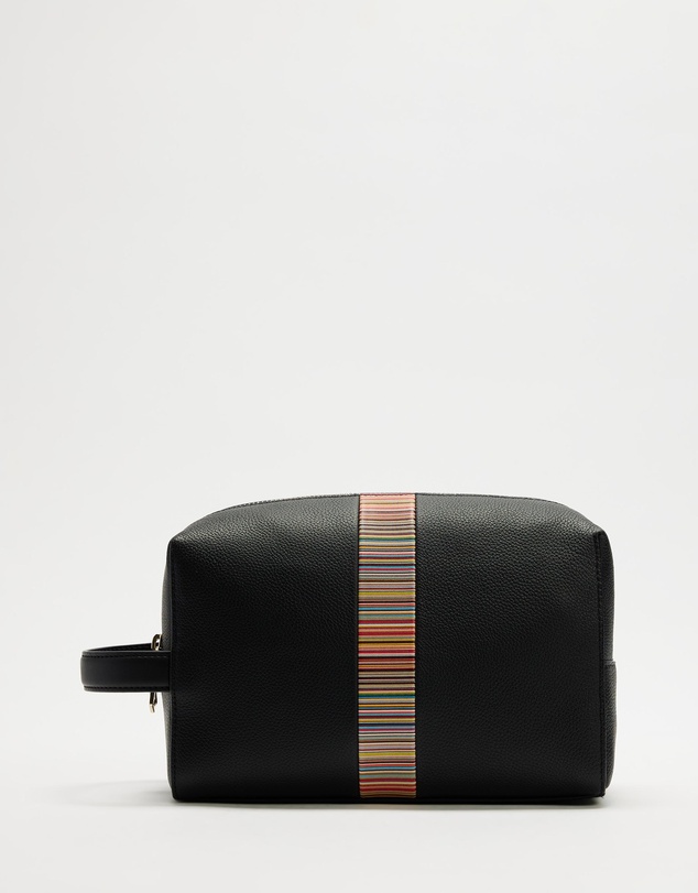 Paul Smith - Signature Stripe Trim Wash Bag
