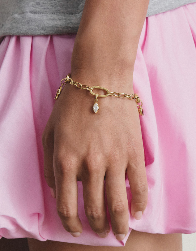 THOMAS SABO - Gold-Plated April Birthstone Charm