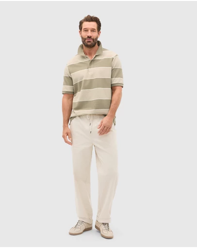 Seed Heritage - Stripe Pique Polo