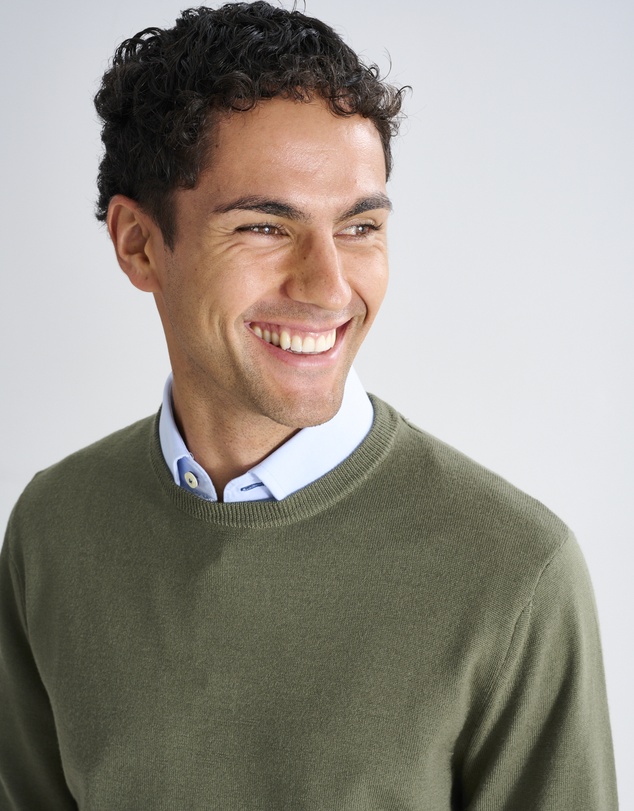 3 Wise Men - 3 Wise Men Driver Crew Neck - Army Green
