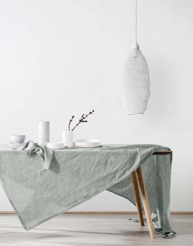 Aura Home - Vintage Pure Linen Tablecloth