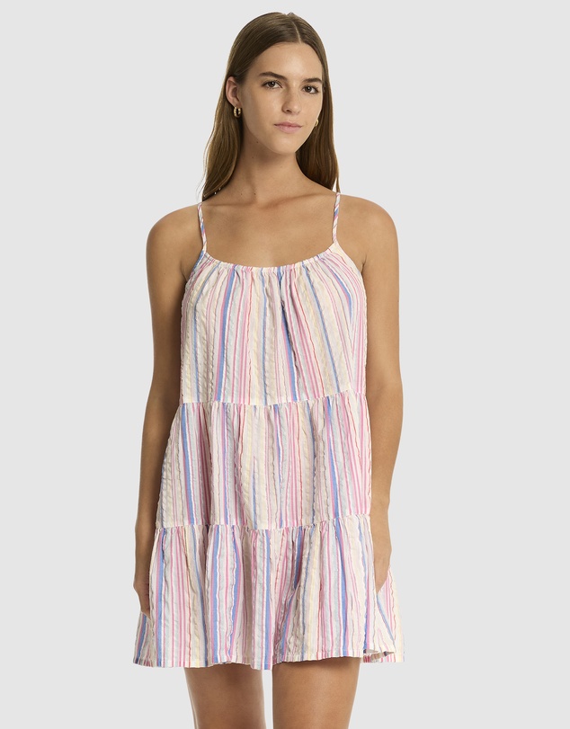 Sea Level Australia - Boho Stripe Tie Back Short Sundress