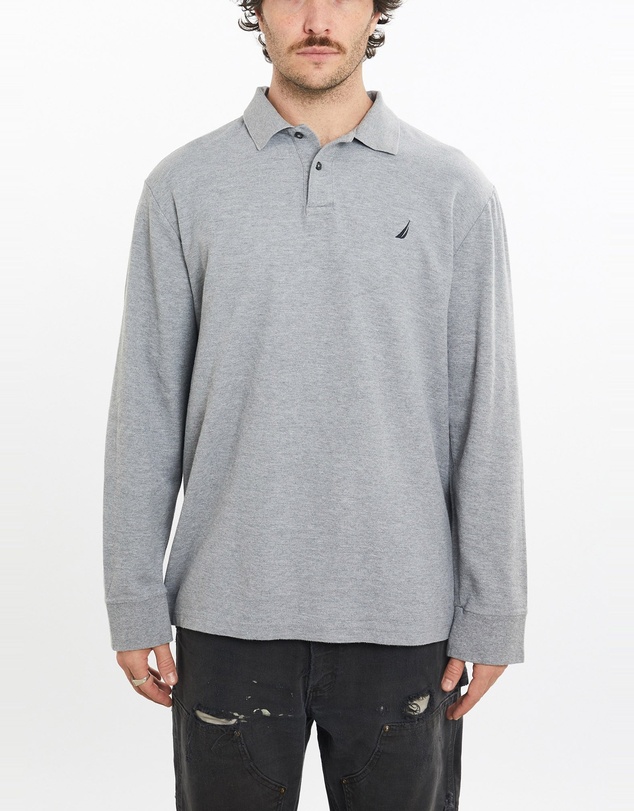 Vintage by The Real Deal - Pre Loved - Vintage Nautica Long Sleeve Polo Shirt