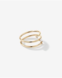 Michael Hill - Diamond Accent Wrap Around Ring in 10kt Yellow Gold