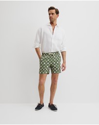 Country Road - Recycled Polyester Tile Print Swim Short