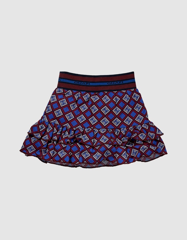 Quapi - Kornelia Retro AOP Ruffle Skirt - Kids-Teens