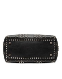 Pre-Loved by Azura Reborn - Pre-Loved Medium Calfskin Cannage Embossed Flower Studded Supple Lady Dior