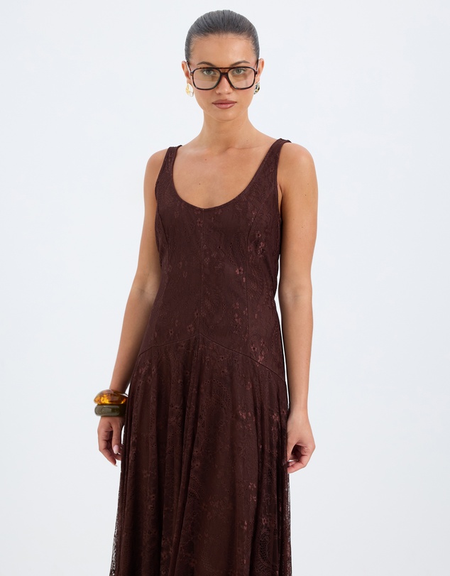 Calli - Penny Lace Midi Dress
