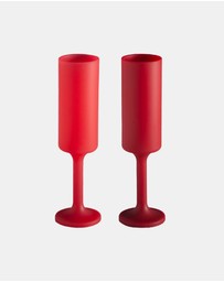 porter green - seff | silicone unbreakable champagne flutes