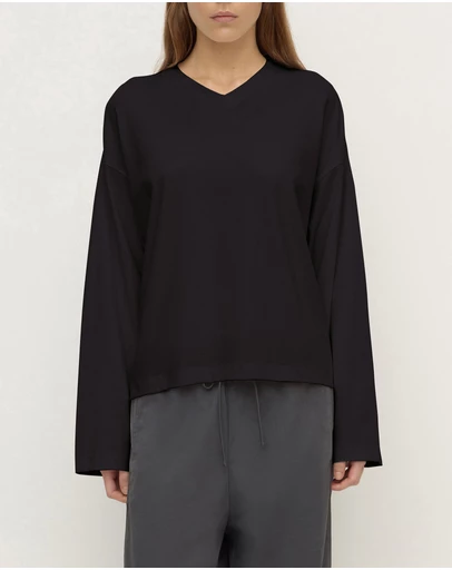 Assembly Label - Stella V Neck Oversized LS Tee