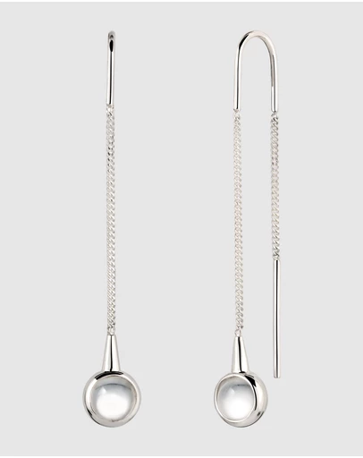 Elli Jewelry - Rock Crystal Teardrop Earrings in 925 Silver
