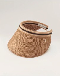 Helen Kaminski - Bianca 12 Raffia Stripe Visor